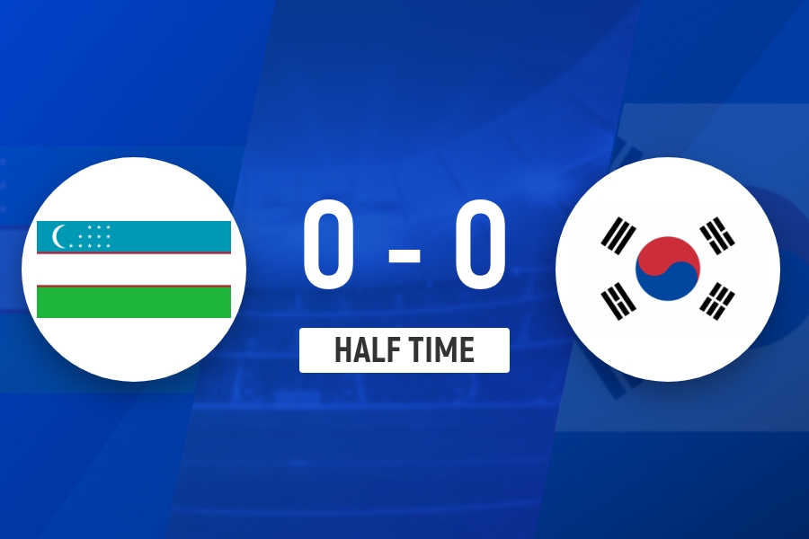 乐鱼体育app-半场-朱马耶夫角球中框双方共1射正 韩国U23暂0-0乌兹别克斯坦U23